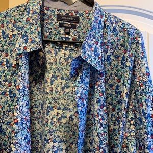Men’s floral button up shirt